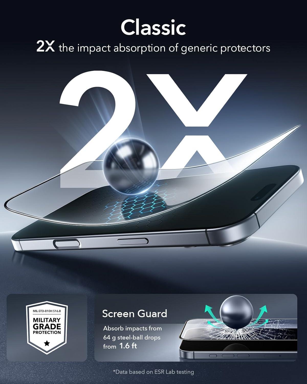 imageESR for iPhone 17 Pro Case with Screen Protector