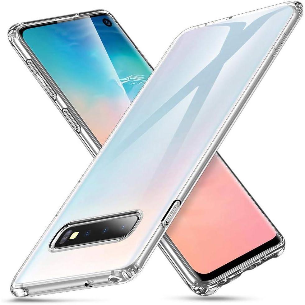 imageESR Essential Zero Slim Clear Soft TPU Case Compatible with The Samsung Galaxy S10 Soft Flexible Silicone Cover  Jelly Clear