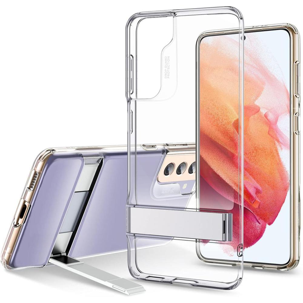 imageESR Metal Kickstand Case Compatible with Samsung Galaxy S21Clear