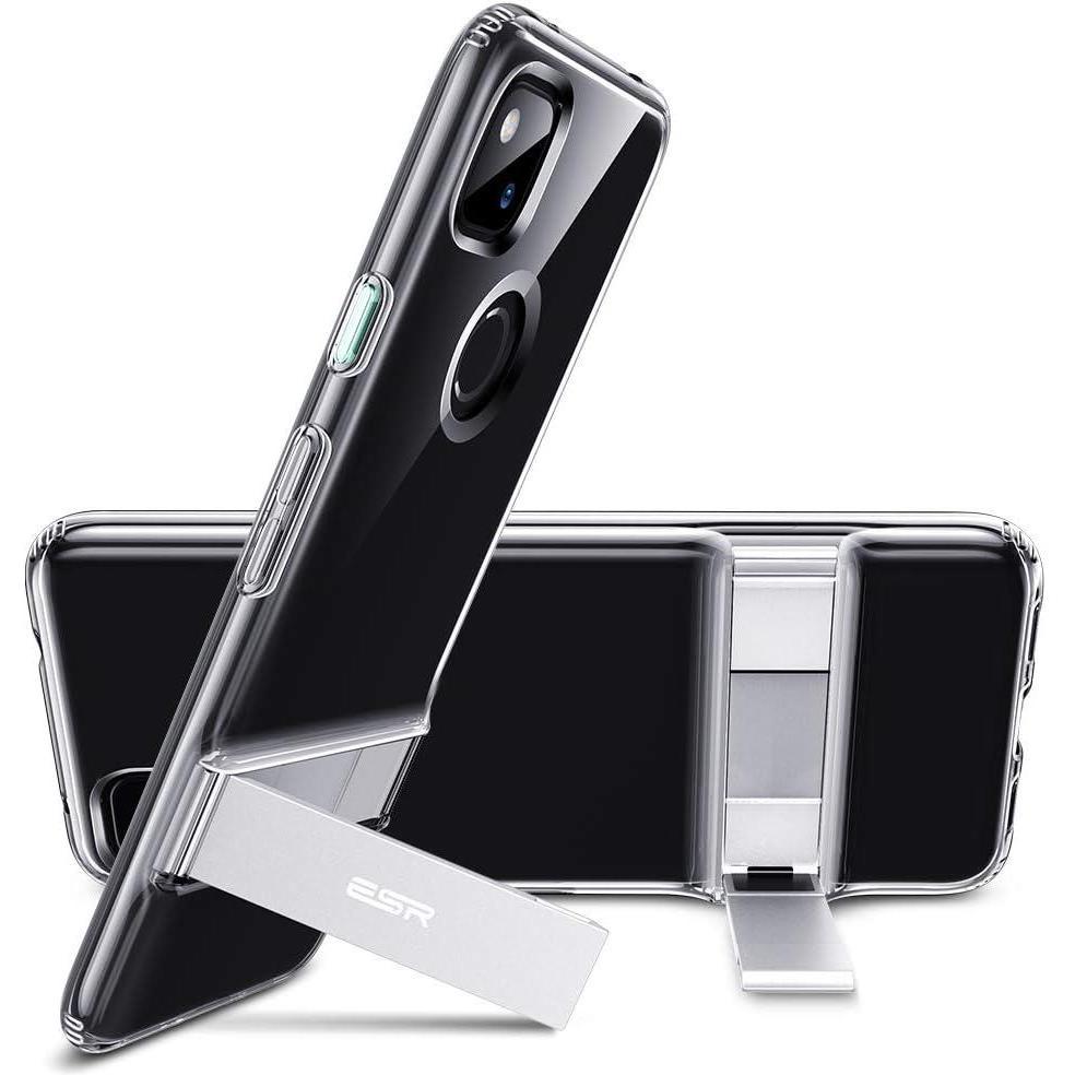 imageESR Pixel 4a Metal Kickstand Case Clear