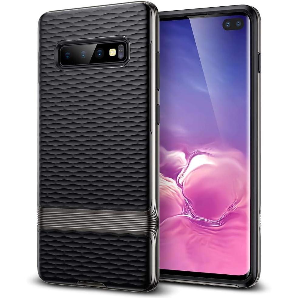 imageESR Textured PC Case Compatible for The Samsung Galaxy Model Two 2019 Black