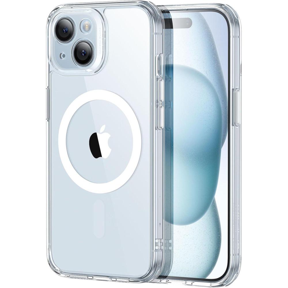 imageESR for iPhone 15 Case Translucent Matte Case Compatible with MagSafe MilitaryGrade Protection Classic Series Clear