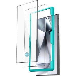 ESR 3 Pack for Samsung Galaxy S25 Ultra Screen Protector, 9H+ Hardness HD Tempered Glass with Easy Installation UltraFit tray for Galaxy S25 Ultra [6.9”], Case Friendly | 9H+ Hardness, HD Tempered Glass, Easy Installation, [6.9″], Case Friendly(2 Pack)