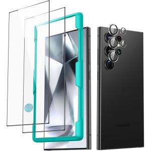 ESR 3 Pack for Samsung Galaxy S25 Ultra Screen Protector, 9H+ Hardness HD Tempered Glass with Easy Installation UltraFit tray for Galaxy S25 Ultra [6.9”], Case Friendly | 9H+ Hardness, HD Tempered Glass, Easy Installation, [6.9″], Case Friendly(2+1 Pack)