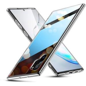 ESR Glass Compatible with Samsung Galaxy Note 10 Plus Case, Tempered-Glass Back, Flexible Shock-Absorbing Frame – Clear