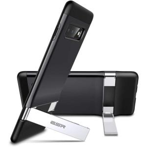 ESR for Samsung S10 Case, Metal Kickstand Case for Samsung S10, Vertical and Horizontal Stand, Reinforced Drop Protection, S10 Phone Case with Hard PC Back Flexible TPU Bumper, Black