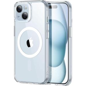 ESR for iPhone 15 Case, Translucent Matte Case, Compatible with MagSafe, Military-Grade Protection, Classic Series, Clear