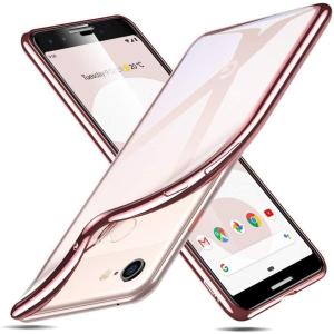 ESR for Google Pixel 3 Case, Essential Twinkle with Rose Gold Frame Case, Military-Grade Drop Protection, Hard PC Back Flexible TPU Bumper, Shockproof Slim Phone Cover, Google Pixel 3 Case