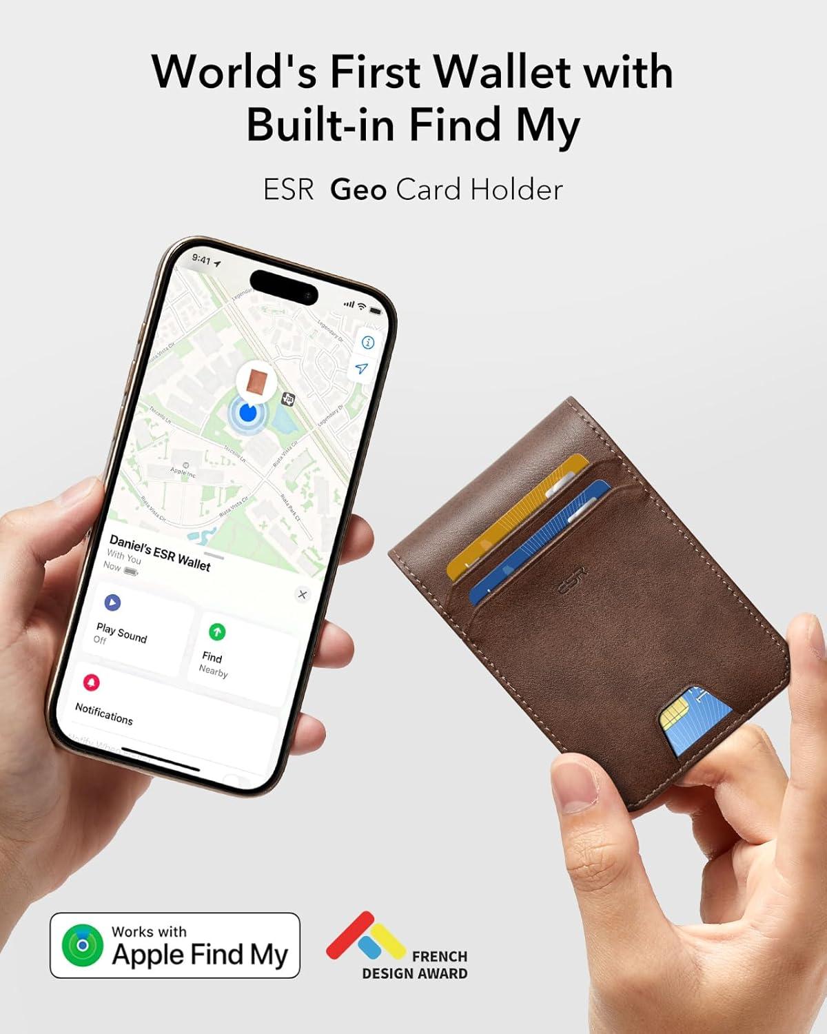 imageESR Magnetic Wallet Compatible with MagSafe Wallet with Adjustable Stand for iPhone 171615141312 Series Not for iPhone 1312 mini 3 Card Holder Vegan Leather BlueNonMagSafe 11 Cards 3 Bills Aged Leather