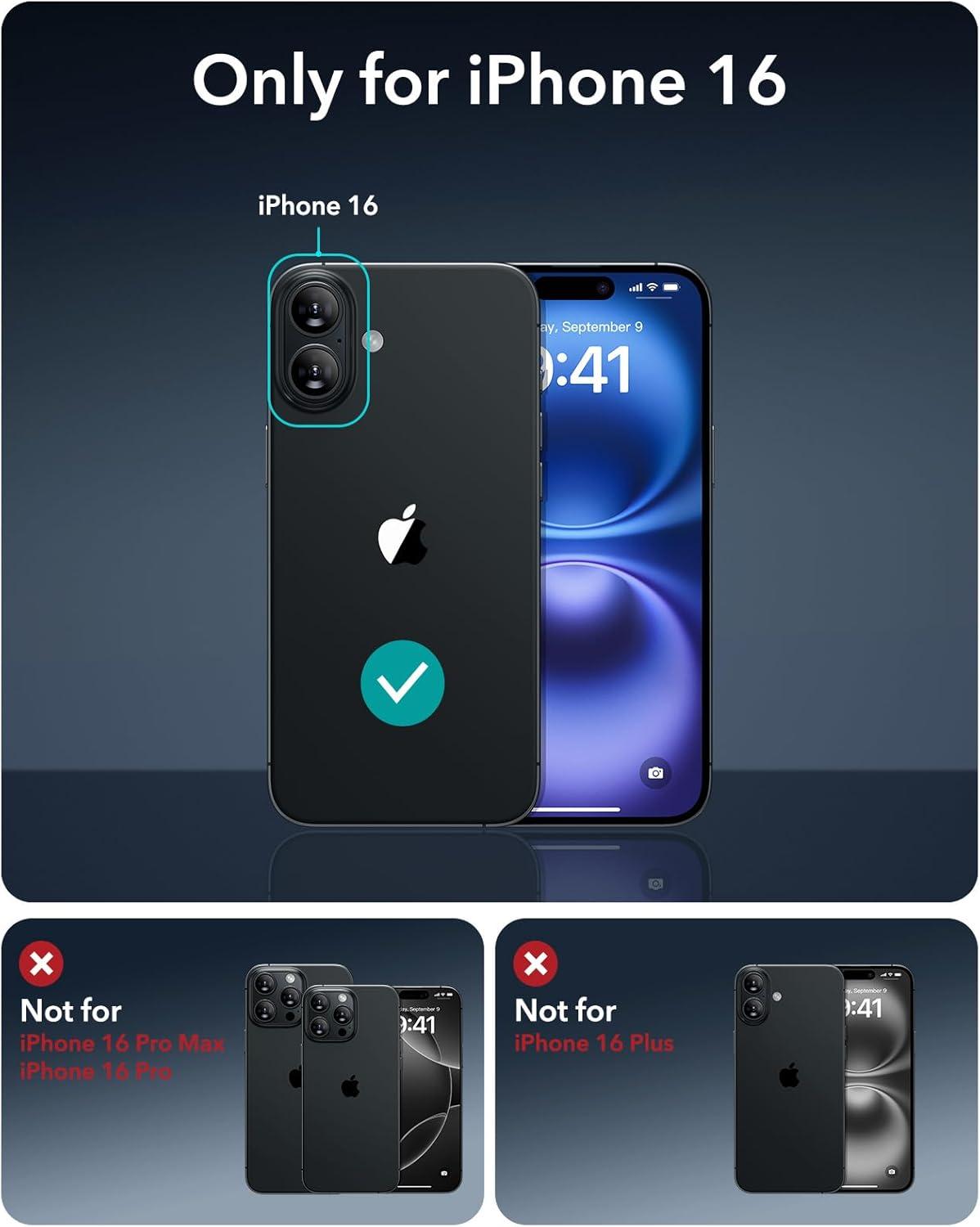 imageESR for Phone 16 Case Compatible with MagSafe Shockof MilitaryGrade tection Magnetic Phone Case for Phone 16 Classic Hybrid Case HaloLock Clear Green