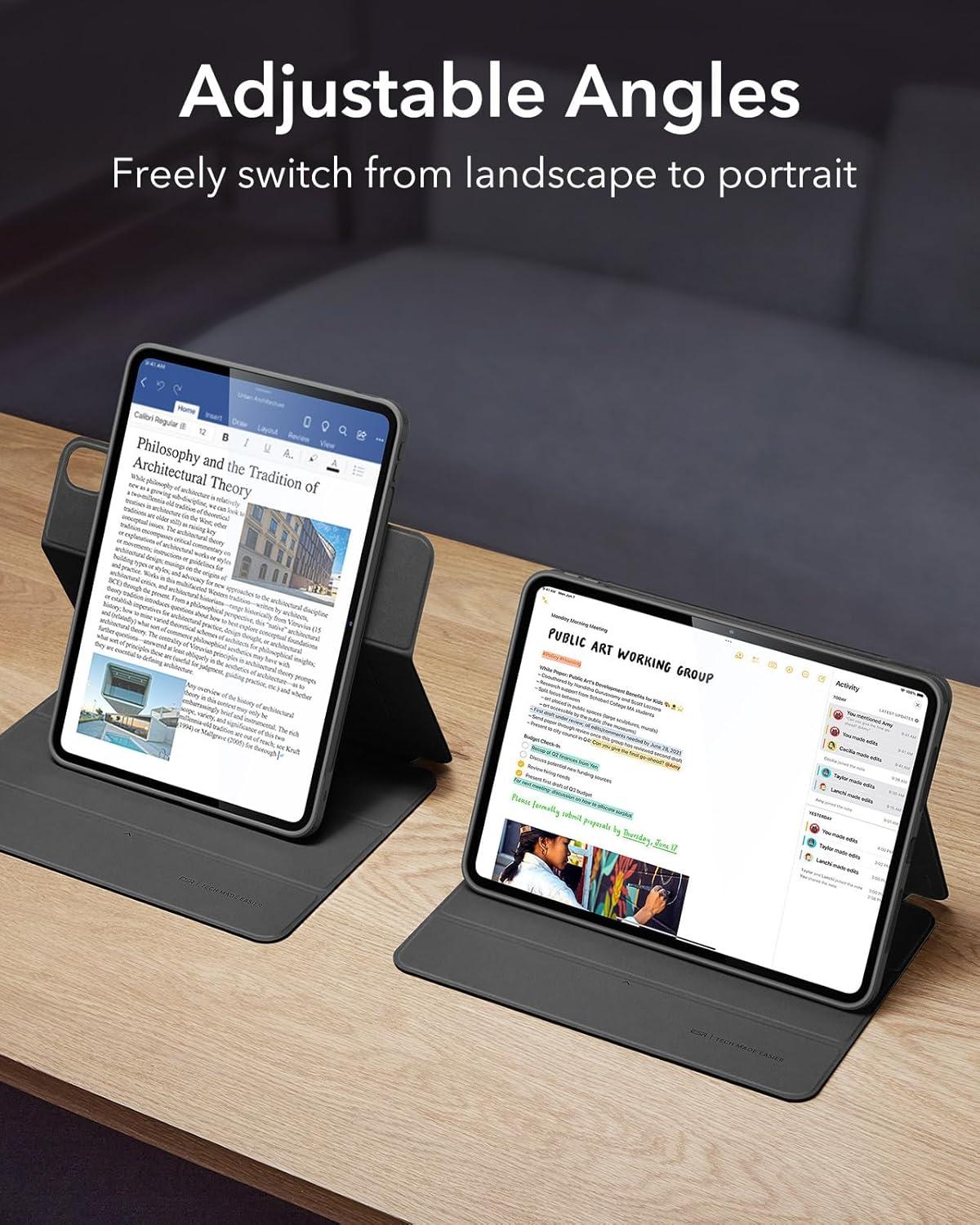 imageESR for iPad Air 13 Inch Case 20252024 M3M2 2 Pack Screen Protector for iPad Air 13 Inch M3M2 7th6th Gen 20252024