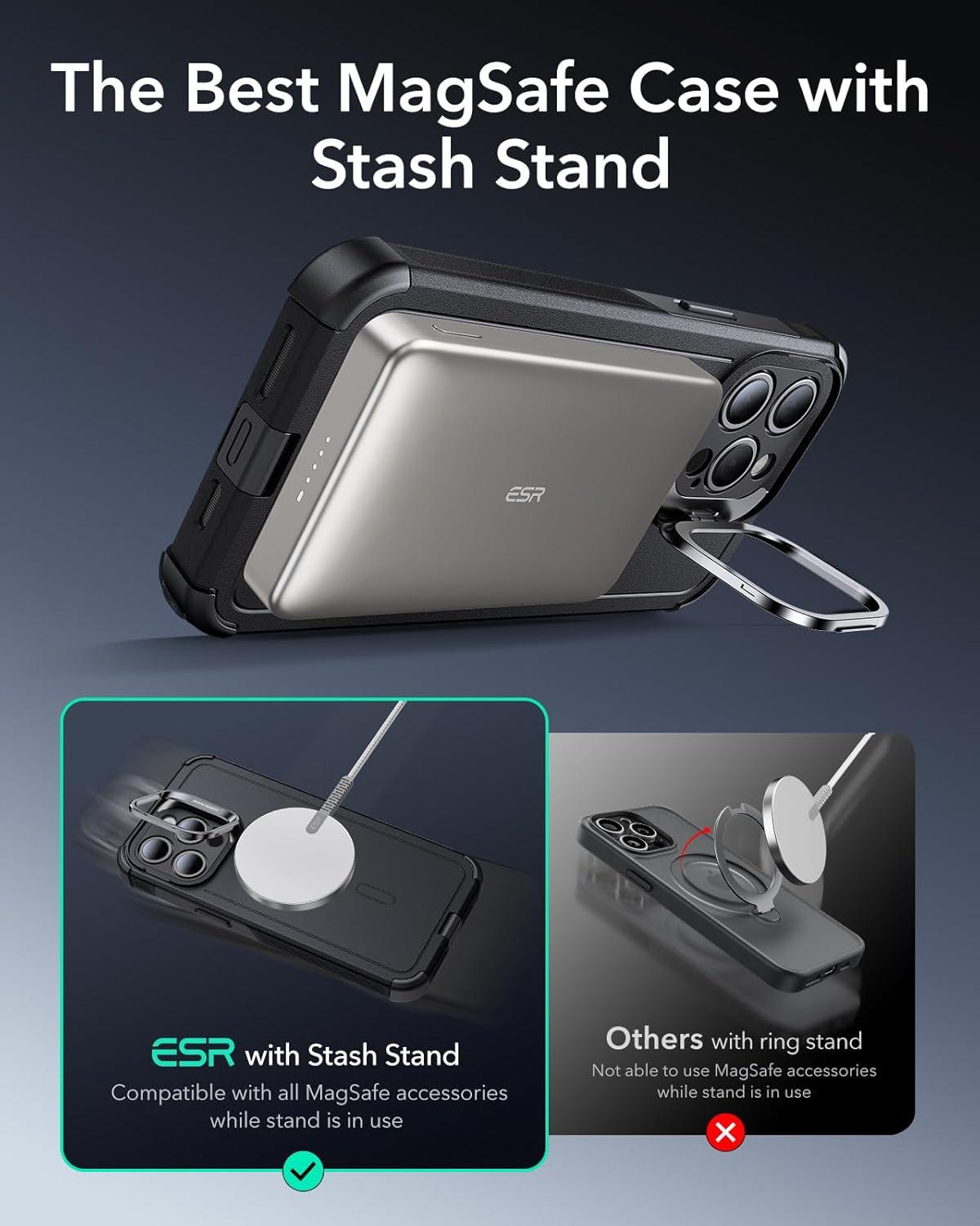 imageESR for iPhone 15 Pro Case with Screen Protector