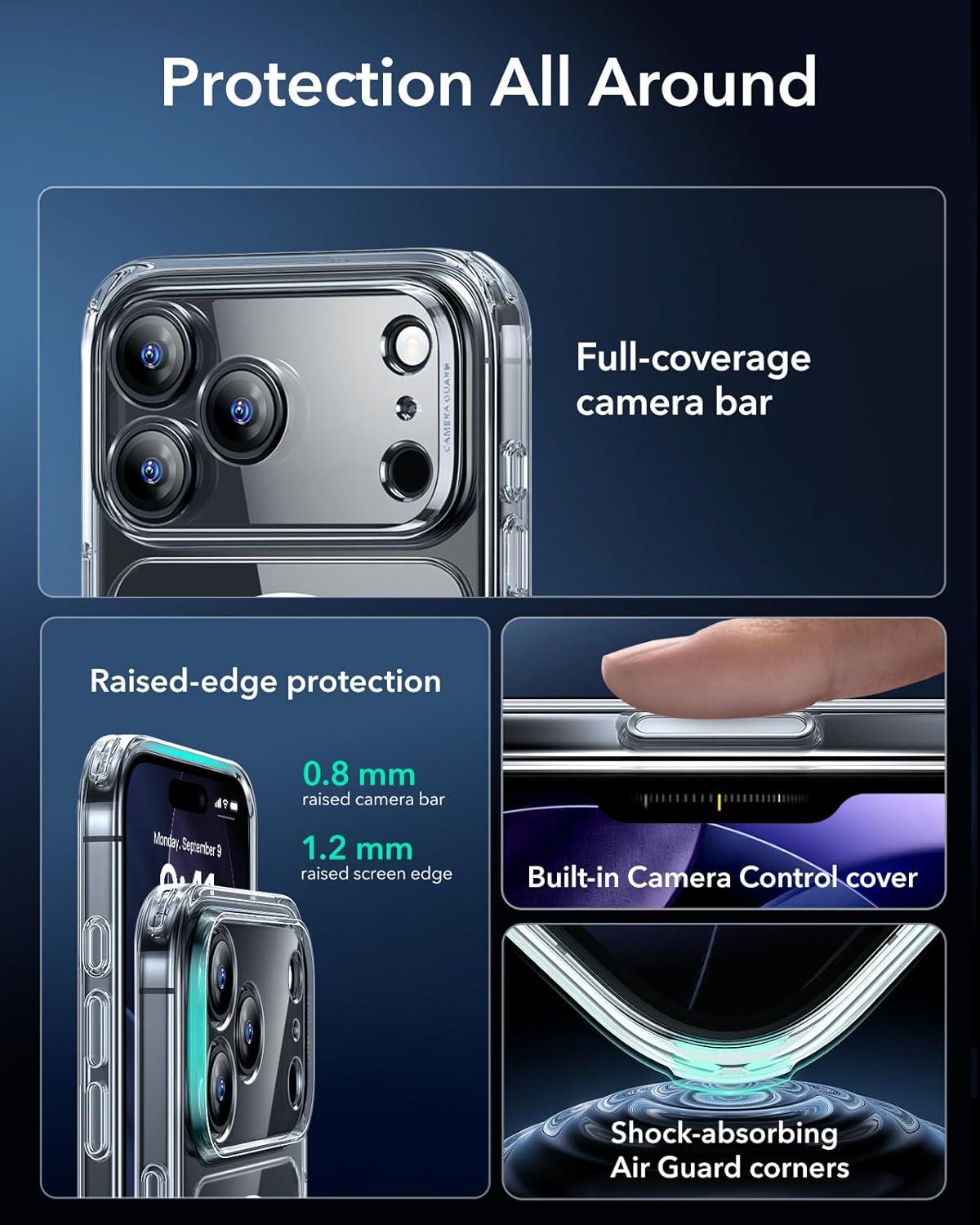 imageESR for iPhone 17 Pro Max Case with Screen Protector 3Pack