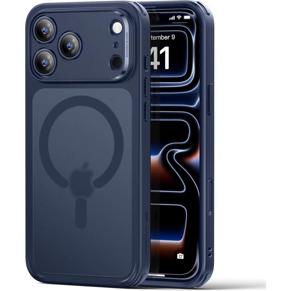imageESR for iPhone 17 Pro Case Camera Control Compatible with MagSafe Shockproof MilitaryGrade Protection Magnetic Phone Case for iPhone 17 Pro Classic Hybrid Case Frosted Blue