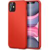 imageESR Yippee Color Soft Case for iPhone 61 Liquid Silicone Rubber Case Cover Comfortable Grip Screen amp Camera Protection VelvetySoft Lining ShockAbsorbing for iPhone 61Inch Red