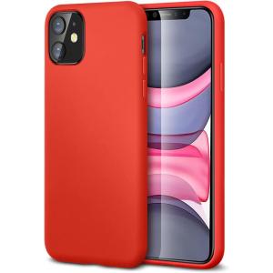 ESR Yippee Color Soft Case for iPhone 6.1″, Liquid Silicone Rubber Case Cover [Comfortable Grip] [Screen & Camera Protection] [Velvety-Soft Lining] [Shock-Absorbing] for iPhone 6.1-Inch, Red