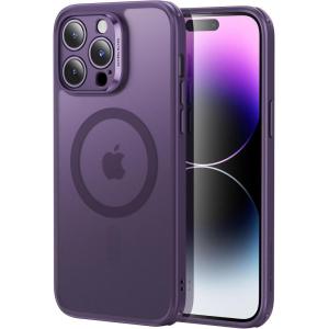 ESR for iPhone 14 Pro, Translucent Matte Case, Compatible with MagSafe, Military-Grade Protection, Classic Series, Frosted Purple