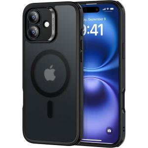ESR for iPhone 16 Case (4 in 1) Set, Translucent Matte Case with Screen Protector, Compatible with MagSafe, Military-Grade Protection, Classic Series,Frosted Black