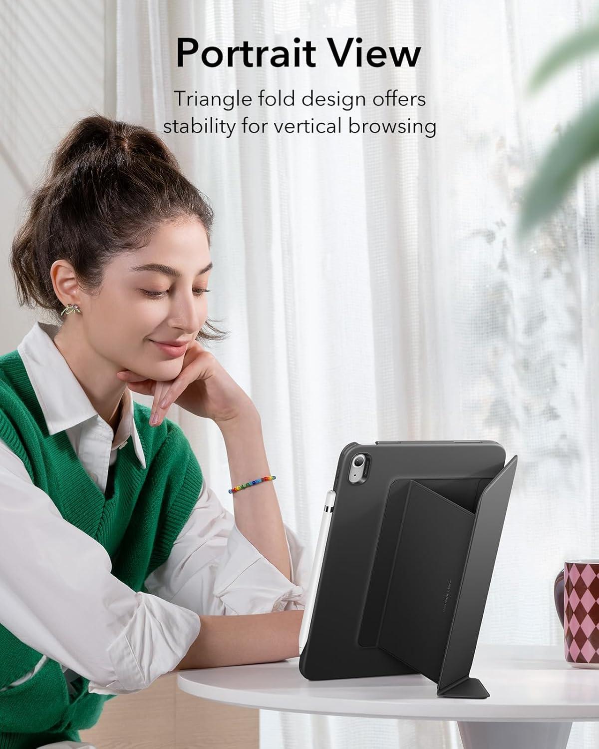 imageESR 2 Pack Screen Protector for iPad 11th10th Generation A16 11109 Inch 20252022 iPad A16 11th10th Gen Case 20252022 Vertical Stand Cover Flip Series Black