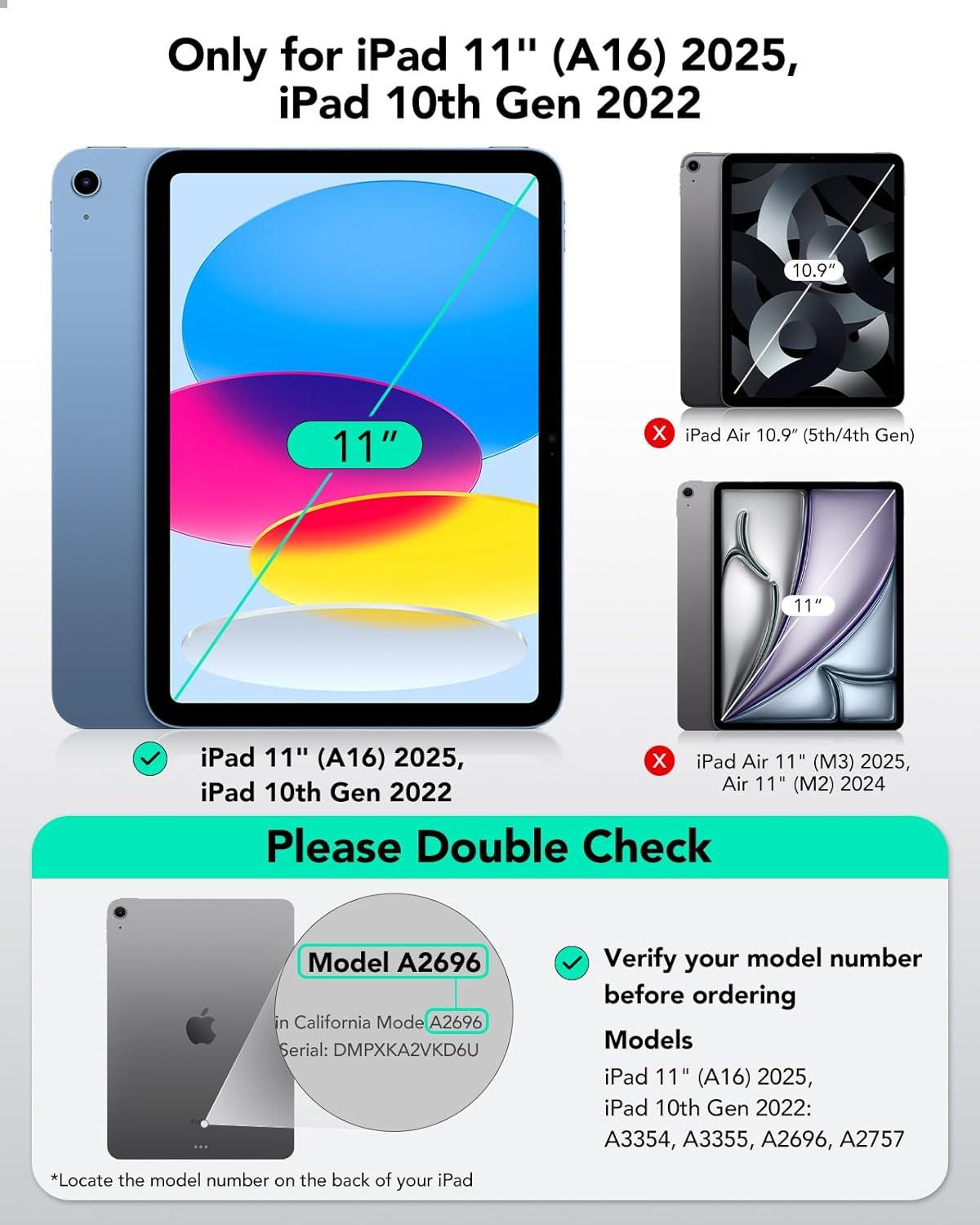 imageESR for iPad A16 11th10th Generation Case20252022109 Inch 2 Pack PaperFeel Screen Protectors