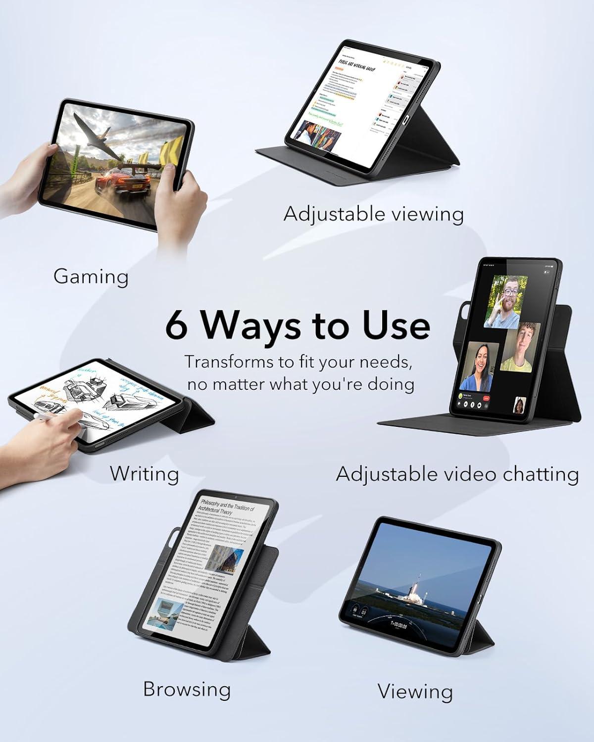 imageESR for iPad Air 11 Inch Case 2025 M3M2 iPad Air 7th6th5th4th Generation Case 202420222020 2 Pack PaperFeel Magnetic Screen Protector for iPad Air 11 Inch M3M2 7th6th Gen 20252024