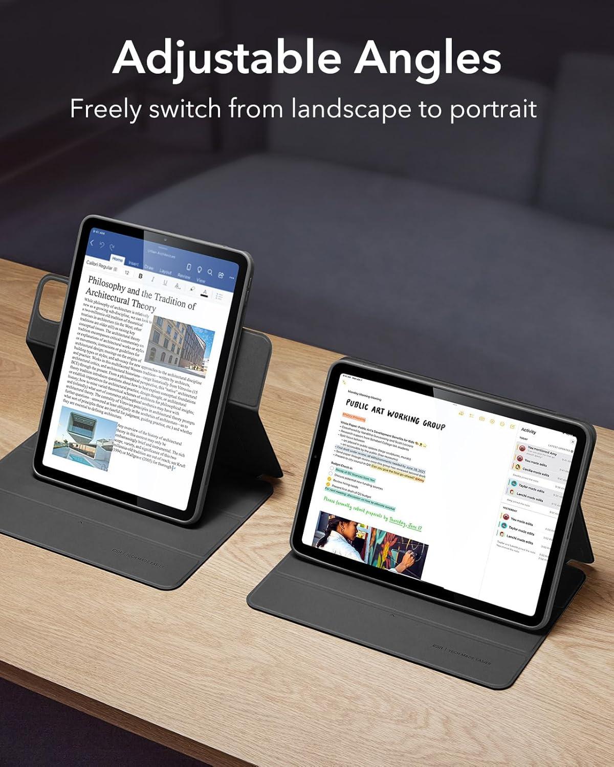 imageESR for iPad Air 11 Inch Case 2025 M3M2 iPad Air 7th6th5th4th Generation Case 202420222020 2 Pack PaperFeel Magnetic Screen Protector for iPad Air 11 Inch M3M2 7th6th Gen 20252024