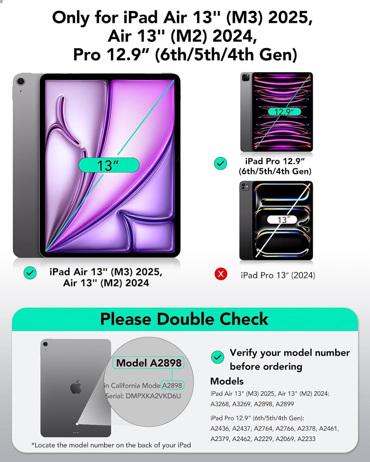 imageESR for iPad Air 13 Inch Case M3M2 20252024 iPad Pro 129 6th5th4th Gen 2 Pack PaperFeel Screen Protectors for iPad Air 13 Inch M3M2 7th6th Generation 20252024