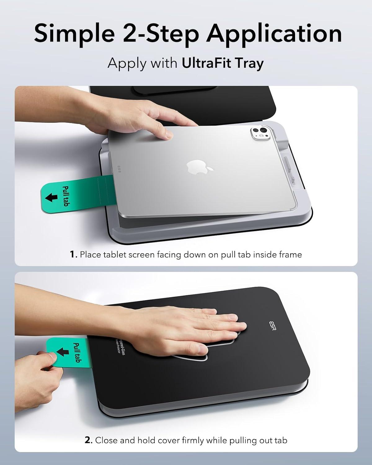 imageESR for iPad Pro13 Inch 2024 Screen Protector 9H Tempered Glass and PaperFeel Magnetic Screen Protector