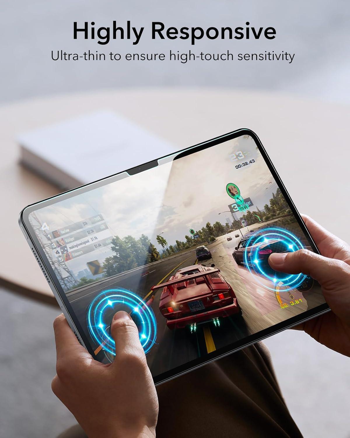 imageESR for iPad Pro13 Inch 2024 Screen Protector 9H Tempered Glass and PaperFeel Magnetic Screen Protector