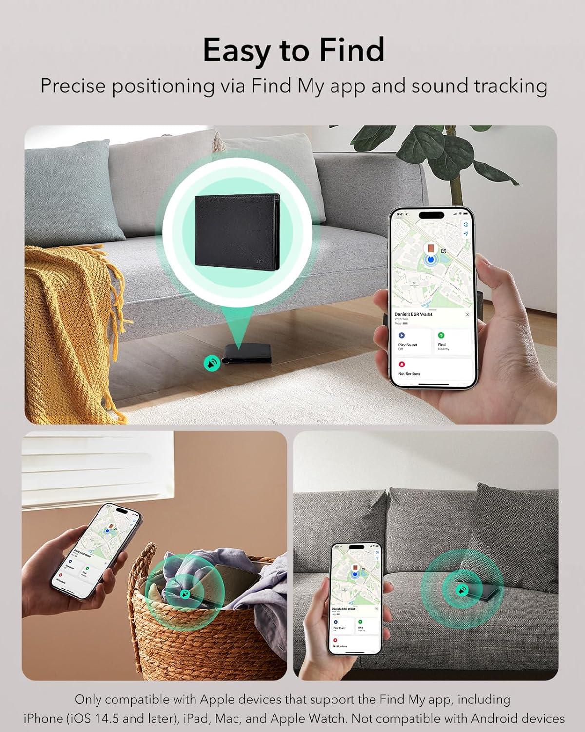 imageESR iPad Air 13 Inch Case Keyboard M3M2 20252024 Bundle with Geo Card Holder with Find My EasySet Magnetic Stand PortraitLandscape Mode Removable Case with MultiTouch Trackpad