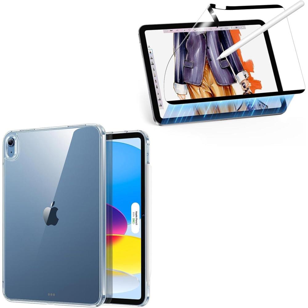 imageESR for iPad A16 11th10th Generation Case20252022  2 Pack PaperFeel Magnetic Screen Protector