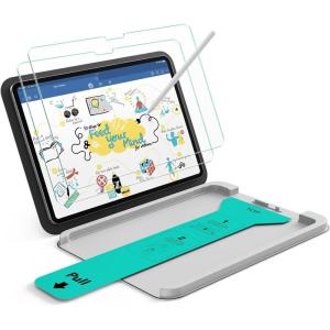 ESR 2 Pack Paper-Feel Screen Protectors for iPad Air 11 Inch 2025/2024, 9H Matte Writing Tempered Glass Film with Ultra Fit Tray, Write and Draw Like on Paper, Anti-Glare, Bubble-Free