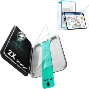 ESR 2 Pack Screen Protector for iPad Air 11 Inch M3/M2 2025/2024 (7th/6th Generation)+Paper-Feel Screen Protectors