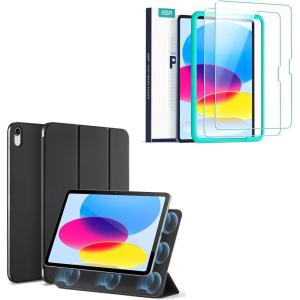 ESR for iPad (A16) 11th/10th Generation Case(2025/2022,10.9 Inch) + 2 Pack Screen Protector