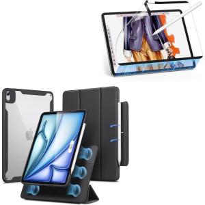 ESR for iPad Air 11 Inch Case (2025) M3/M2, iPad Air 7th/6th/5th/4th Generation Case (2024/2022/2020) + 2 Pack Paper-Feel Magnetic Screen Protector for iPad Air 11 Inch M3/M2 (7th/6th Gen, 2025/2024)