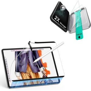 ESR for iPad Pro13 Inch 2024 Screen Protector 9H Tempered Glass and Paper-Feel Magnetic Screen Protector