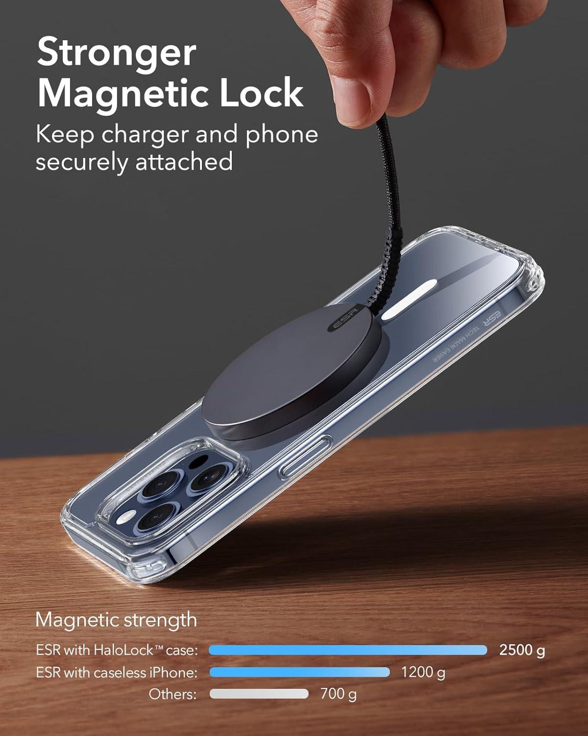 imageESR 3 Pack for iPhone 15 Pro Privacy Screen Protector for Magsafe Charger