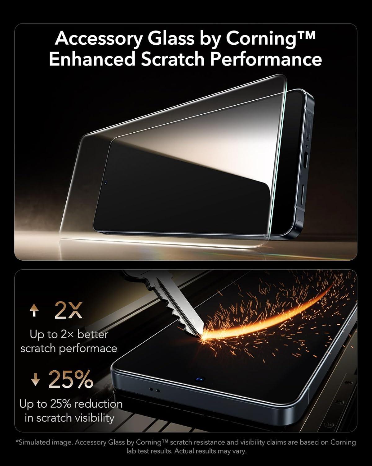 imageESR Accessory Glass by Corning 3 Pack 9H Glass for Samsung Galaxy S26 Ultra Screen Protector AntiReflective Coating MilitaryGrade Protection Shatterproof amp Durable UltraFit TrayClear 3pcs