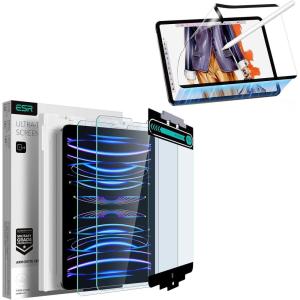 ESR for iPad Pro 11 Inch Armorite Screen Protector (2022/2021/2020/2018)+ Paper-Feel Magnetic Screen Protector